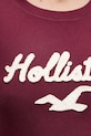 Hollister Co. pamut póló KI357.5016.520 burgundia