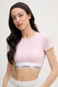 Calvin Klein Underwear top dámský bavlněný růžová LV00QF8495