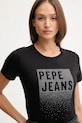 Pepe Jeans t-shirt bawełniany czarny PL5000020