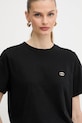 Twinset tricou din bumbac negru 252TP2057