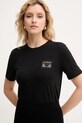 Twinset t-shirt bawełniany czarny 252TP2051