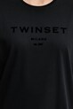 Twinset tricou din bumbac 252TP2050 negru
