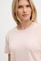 Twinset t-shirt bawełniany beżowy 252TT2320