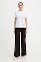Twinset t-shirt bawełniany 252TT231A biały AW25