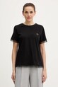 Twinset t-shirt bawełniany bawełna czarny 252TT231A