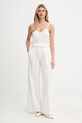 Τοπ με προσθήκη μεταξιού Twinset 252TT2411 μπεζ AW25