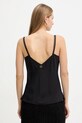 Oblečení Top s příměsí hedvábí Twinset 252TT2411 černá