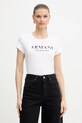 Armani Exchange t-shirt bawełniany nadruk biały XW001351.AF17172