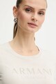 Хлопковая футболка Armani Exchange бежевый XW001351.AF17172