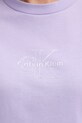Calvin Klein Jeans t-shirt bawełniany LV047D873G fioletowy