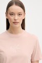 Calvin Klein Jeans T-shirt damski bawełniany różowy LV047D873G