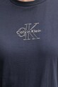 Бавовняна футболка Calvin Klein Jeans LV047D873G темно-синій