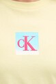 Bavlnené tričko Calvin Klein Jeans LV047D874G žltá