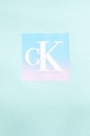 Bavlnené tričko Calvin Klein Jeans LV047D874G tyrkysová