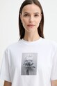 Calvin Klein Jeans t-shirt bawełniany biały LV047D880G