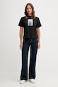 Bavlněné tričko Calvin Klein Jeans LV047D880G černá AW25