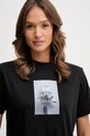 Bavlněné tričko Calvin Klein Jeans černá LV047D880G