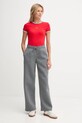 Tričko Calvin Klein Jeans LV047D201G červená AW25