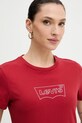 Levi's t-shirt bawełniany czerwony 17369.3310