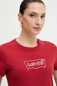 Levi's t-shirt bawełniany czerwony 17369.3310