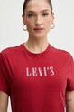 Levi's t-shirt bawełniany czerwony A2226.0143
