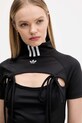 adidas Originals t-shirt Ribbon Crop Top czarny JX2537