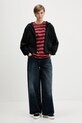 adidas Originals t-shirt bawełniany STRIPED SS TEE KF2320 pomarańczowy AW25