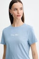 Бавовняна футболка Tommy Hilfiger блакитний WW0WW47460