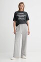 MAX&Co. t-shirt bawełniany 2528976032200 szary AW25