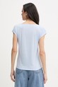 Odzież Morgan t-shirt damski z wiskozą DAYA niebieski
