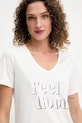 Morgan t-shirt biały DFEEL