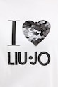 Liu Jo t-shirt bawełniany MF5345.JS923 biały