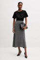Liu Jo t-shirt bawełniany MF5410.JS923 czarny AW25