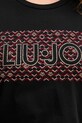 Liu Jo t-shirt bawełniany MF5456.JS923 czarny