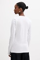 Ρούχα Βαμβακερή μπλούζα με μακριά μανίκια Liu Jo MF5464.JS923 λευκό