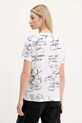 Oblečenie Bavlnené tričko Desigual MICKEY SKETCH 25WWTK03 biela