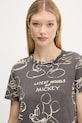 Bavlněné tričko Desigual MICKEY SKETCH šedá 25WWTK03