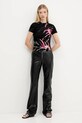 Desigual t-shirt LALA 25WWTK16 czarny AW25