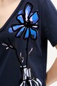 Desigual t-shirt bawełniany DUMAS 25WWTK28 granatowy