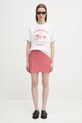 Fiorucci tricou din bumbac Cupid Love Club Print Regular Fit W02FPTSH428CJ01WH01 alb