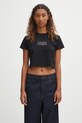 MM6 Maison Margiela t-shirt nadruk czarny S52GC0352.S24312.900