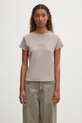 MM6 Maison Margiela t-shirt z domieszką wełny gładkie beżowy S52GC0357.M20122.809
