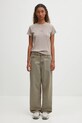 MM6 Maison Margiela t-shirt z domieszką wełny beżowy S52GC0357.M20122.809