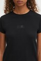 Μπλουζάκι με μείγμα μαλλιού MM6 Maison Margiela μαύρο S52GC0357.M20122.900