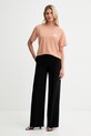 MM6 Maison Margiela t-shirt bawełniany S62GD0210.M20115.220 pomarańczowy AW25