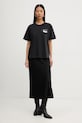 MM6 Maison Margiela tricou din bumbac S62GD0210.M20115.900 negru AW25