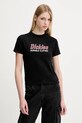 Памучна тениска Dickies щампа черен DK0A87Q5