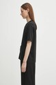 Kenzo t-shirt bawełniany Gots Drap Detail Loose FF62TS3514SG czarny AW25