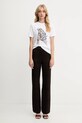 Missoni t-shirt bawełniany DS25WL03.BJ00PB biały AW25