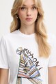 Missoni t-shirt bawełniany biały DS25WL03.BJ00PB